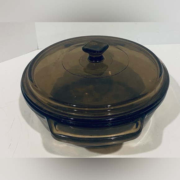 1.5 Qt Anchor Hocking Amber Brown Ovenware - 8.25” Casserole Dish - Vintage Bake - Picture 4 of 6